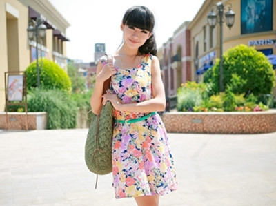 Siêu xinh cùng váy họa tiết