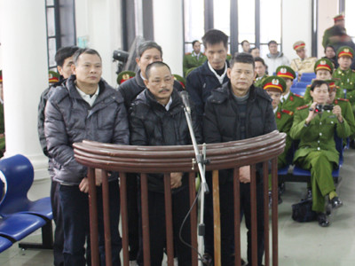 Các bị cáo tại phiên phúc thẩm