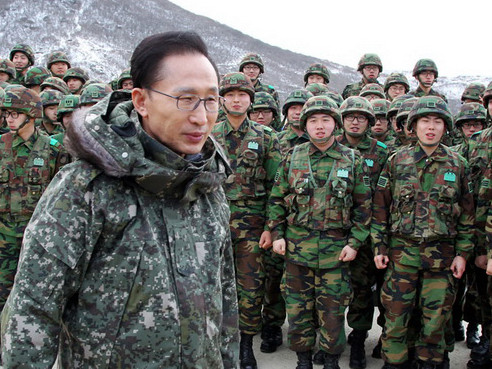 Tổng thống Hàn Quốc Lee Myung Bak - Ảnh: npr.org