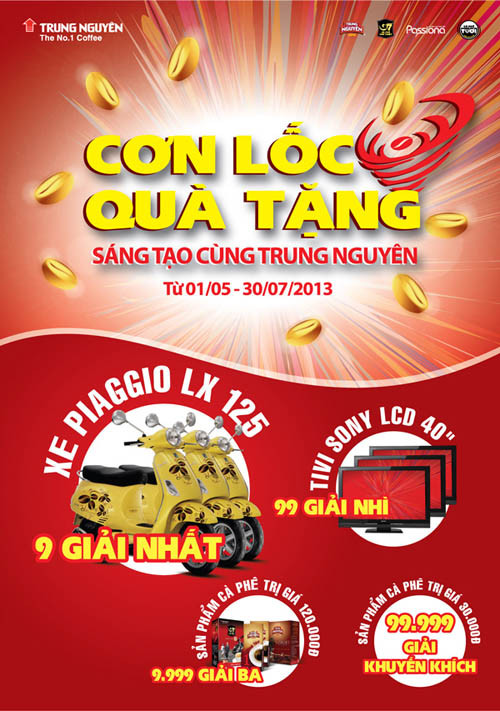 Cơn lốc quà tặng từ Trung Nguyên
