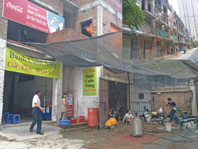 Biệt thự triệu đô thành nơi bán bún, rửa xe