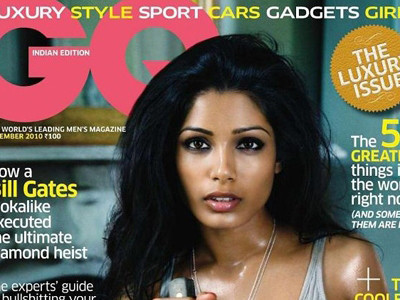 Freida Pinto 'phô diễn' trên tạp chí đàn ông