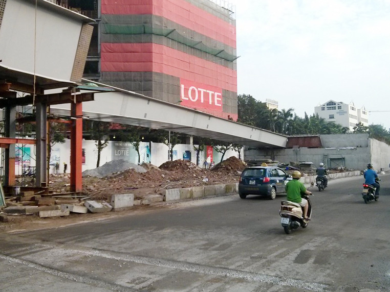 Dầm cầu vượt Nguyễn Chí Thanh – Kim Mã sập