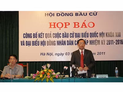 Công bố kết quả bầu cử đại biểu Quốc hội khóa XIII