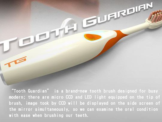 Bàn chải đánh răng gắn... camera