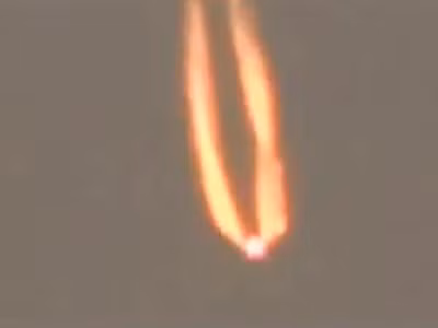 UFO bốc cháy trên bầu trời Mexico ?