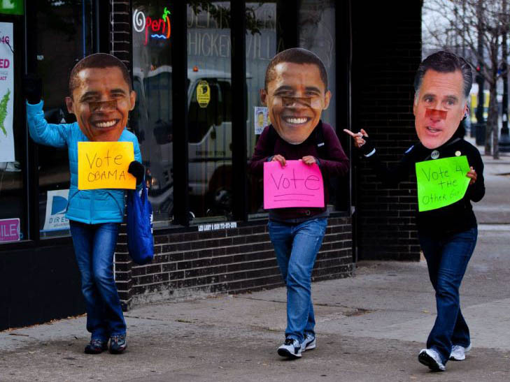 Hình ảnh ngộ nghĩnh trong ngày bầu cử tổng thống Mỹ