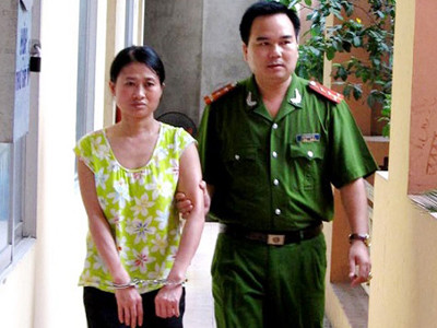 Đối tượng Đỗ Thị Chi tại cơ quan điều tra