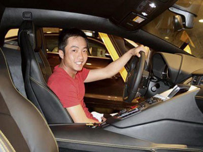 Lamborghini Aventador vàng của Cường Đô-la