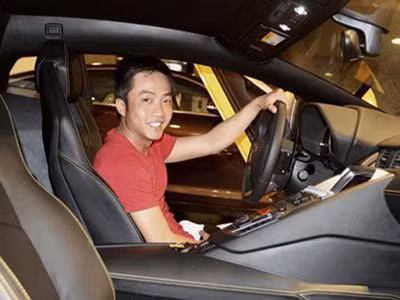 Lamborghini Aventador vàng của Cường Đô-la