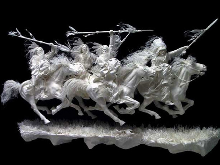 Những tác phẩm điêu khắc tuyệt đẹp từ… giấy