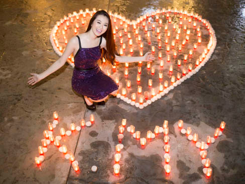 Khánh My đón sinh nhật lãng mạn như cổ tích