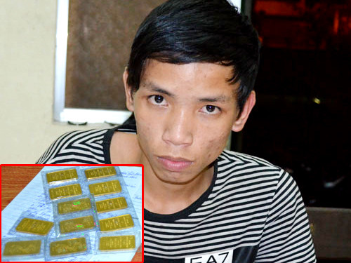 Đối tượng Việt và tang vật trộm được tại cơ quan điều tra