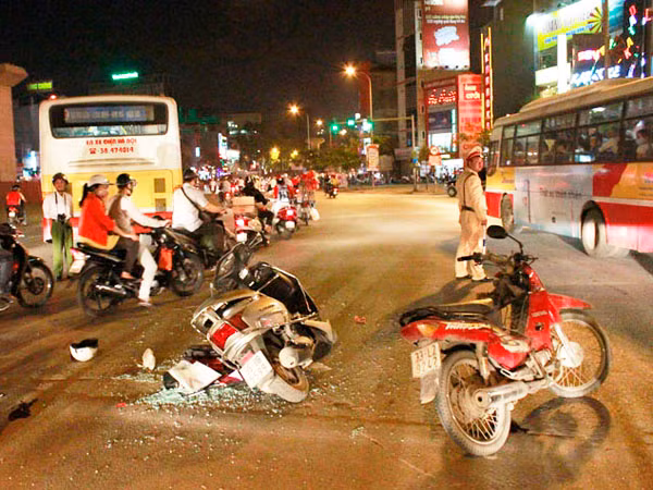 Hiện trường vụ tai nạn