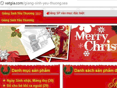 Nhộn nhịp sắm quà Noel qua mạng