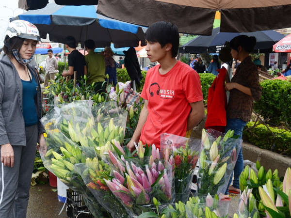 Những bó hoa ly đẹp có giá tiền triệu