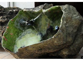 Thiết bị gián điệp đặt trong một vật thể giống tảng đá