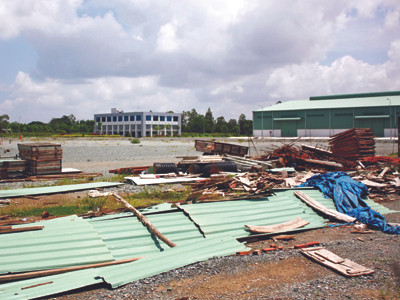 Đất thuộc KCN, nhưng CAWACO chuyển nhượng trái luật thu lợi gần 55 tỷ đồng. Ảnh: Thanh Chương.