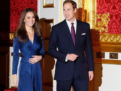 Hoàng tử Anh William và vị hôn thê Kate Middleton	Ảnh: BBC