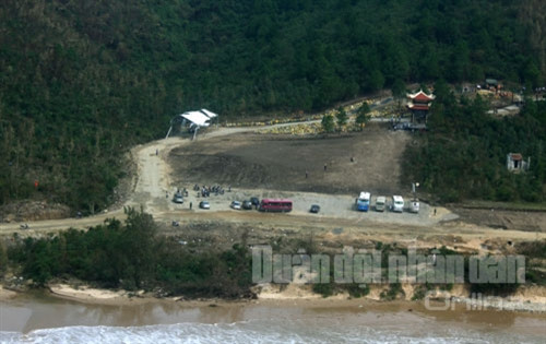 Nơi Đại tướng an nghỉ nhìn từ trực thăng