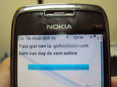 Tin nhắn lừa đảo dưới dạng khiêu dâm