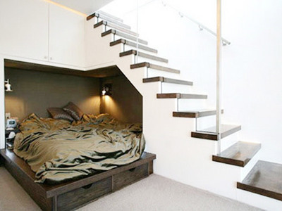 Những ý tưởng lạ cho gầm cầu thang