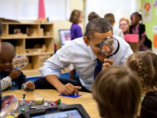 Nhí nhảnh như tổng thống Mỹ Obama