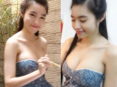 Elly Trần vào bếp vẫn tranh thủ khoe ngực