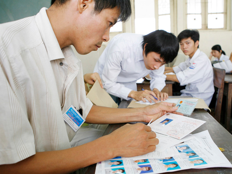 Số giảng viên cơ hữu tỷ lệ thuận với lượng thí sinh được tuyển. Ảnh: Hồng Vĩnh