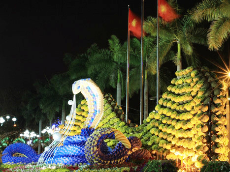 Đông nghịt người đổ về vườn hoa Xuân