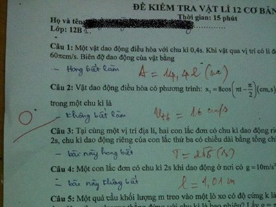 Bài kiểm tra 'bất cần đời' xôn xao cộng đồng mạng