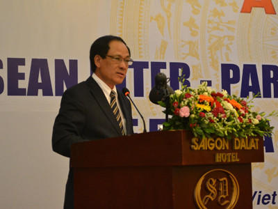 Tổng Thư ký ASEAN Lê Lương Minh phát biểu Ảnh: TTXVN