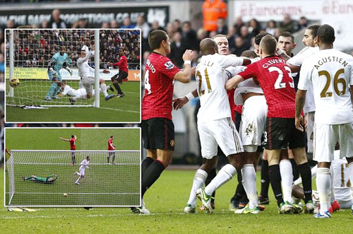 Quỷ đỏ bất lực trước thiên nga