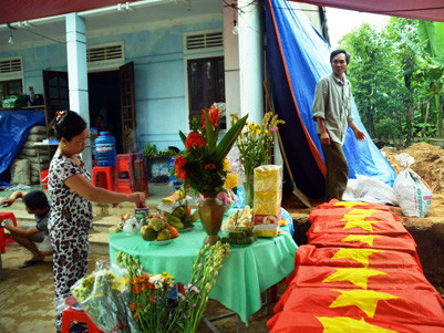 Đào móng nhà, phát hiện chín bộ hài cốt liệt sỹ