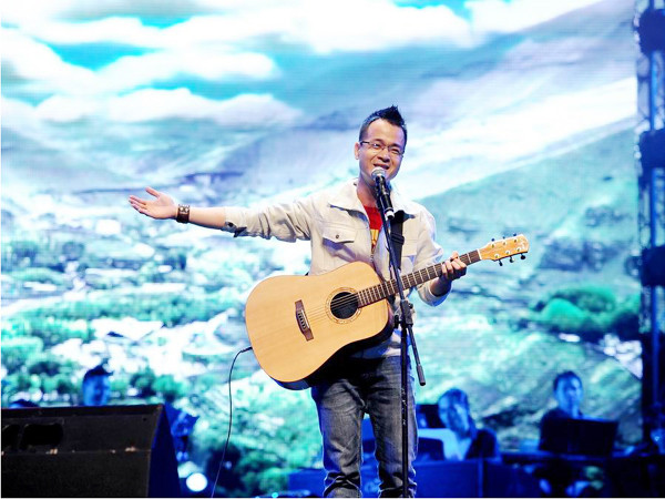 Hà Okio- một trong vài người có khả năng giành trọn 1,1 tỉ đồng tiền thưởng của Bài hát yêu thích. Ảnh: Lý Võ Phú Hưng