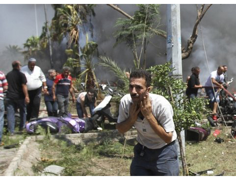 Đánh bom ở Li-băng, gần 450 người thương vong