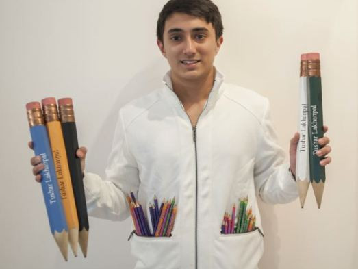 Nam sinh sở hữu 14.000 chiếc bút chì