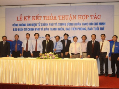 Cổng TTĐT Chính phủ hợp tác với Trung ương Đoàn