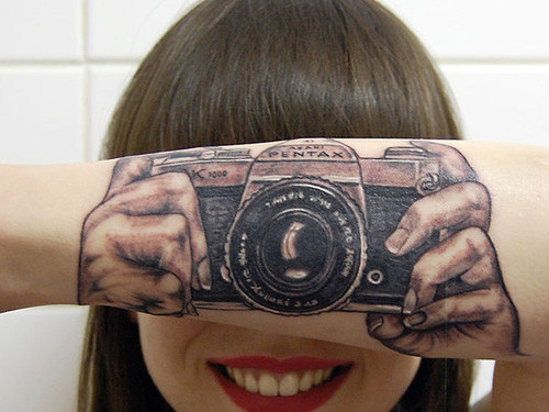 Cánh tay biến thành máy ảnh!