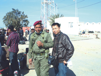 PV Tiền Phong tại cửa khẩu ResJe Dire chiều 3-3 Ảnh: CTV