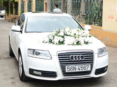 Đại sứ Audi, Hà Tăng dùng A6 đón dâu
