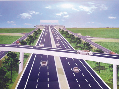 Với 6 làn đường chuẩn cao tốc, sau khi hoàn thành trục GT cầu Nhật Tân - Nội Bài sẽ rút ngắn trung tâm Hà Nội đi Nội Bài còn 15 km