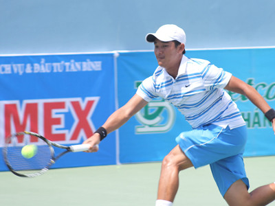 Cây vợt Đỗ Minh Quân đang thi đấu khá thành công tại hệ thống giải Men’ Futures ở Việt Nam Ảnh: Tường Vũ