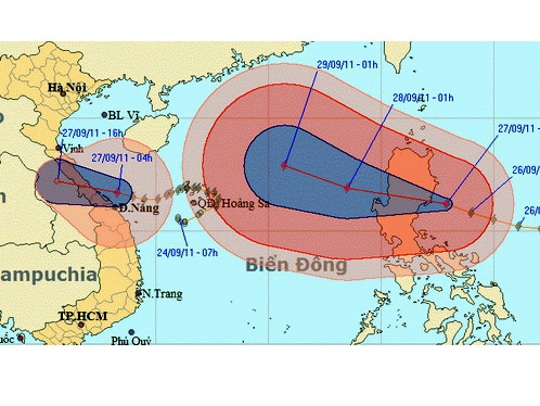 Bão số 4 vào Trung bộ, hình thành bão số 5