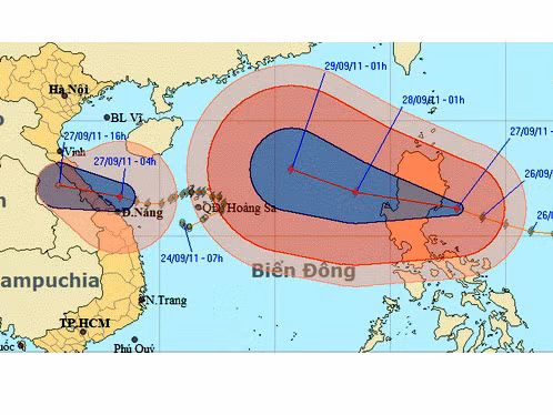 Bão số 4 vào Trung bộ, hình thành bão số 5