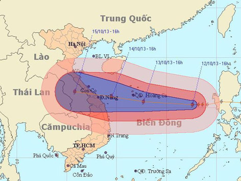 Miền Trung lại chuẩn bị đón bão cấp 13