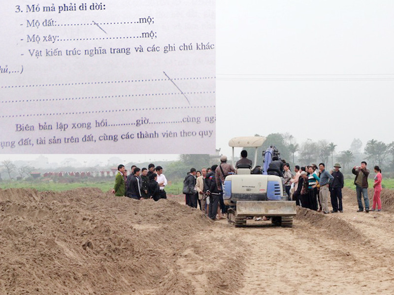 Mâu thuẫn trong lời khai có mộ của các hộ dân?