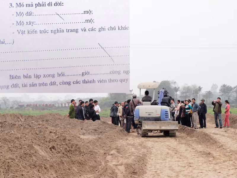 Mâu thuẫn trong lời khai có mộ của các hộ dân?