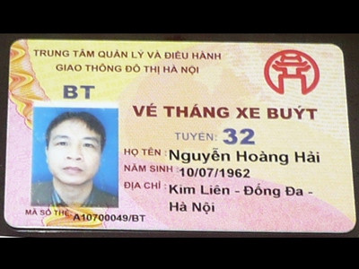 Thẻ thông minh thay vé giấy xe buýt