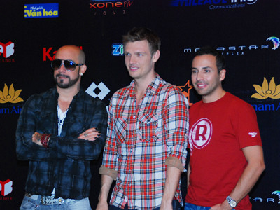 Backstreet Boys tại cuộc họp báo	Ảnh: Trọng Thịnh